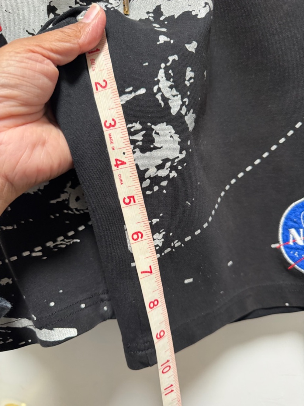 Hudson Outwear Mens NASA Moon Graphic Shorts Hip-hop Loose Comfort Lounge Sz XL - Picture 7 of 8